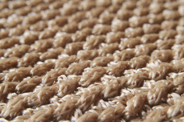 knitted fabric texture close up, color fabric textile knitted