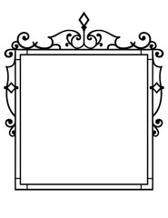 Wrought Iron Sign Frame