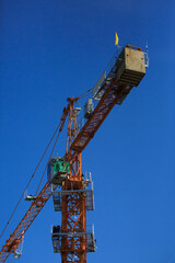 Naklejka premium crane on a construction site
