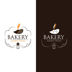 Bakery Shop Logo, Bread Vector illustration for Icon, Symbol, Graphic Resources, and Business. EPS 10 Easy Editable Stroke
