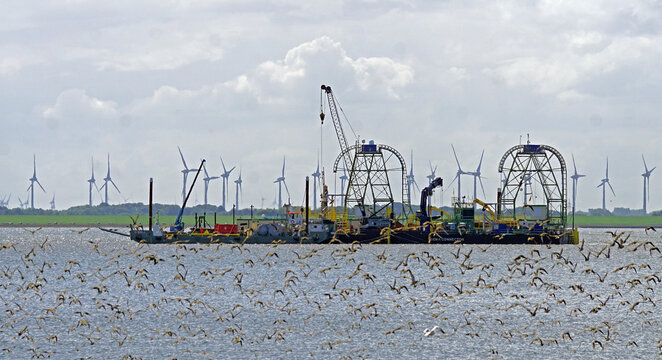 Schweres Ger&auml;t vor Norderney