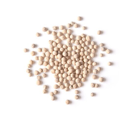 White pepper on a white background