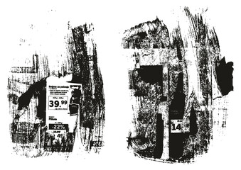 Ripped & Torn Paper Background Grunge Punk Style High Detail Abstract Vector Background Set 