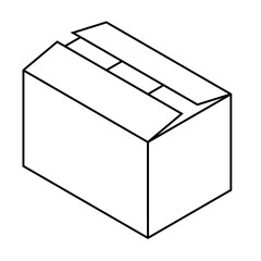 lineart box illustration