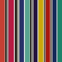 Seamless striped pattern in retro colors. Vertical striped pattern. Vector illustration
