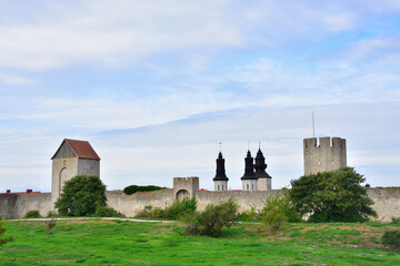Fototapeta premium Stadtbefestigung Visby das Wahrzeichen auf Visby 