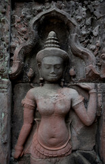 Beautiful and unique stone statues photographed in Siem Reap, Cambodia.