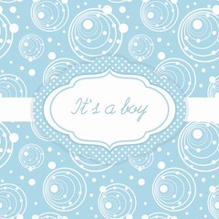 Seamless cute pattern. Baby shower invitation 