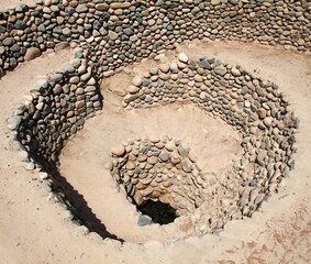 Cantalloc Aqueduct in Nazca or Nasca in Peru