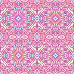 Ethnic tribal festive pattern for fabric. Abstract Doodle style seamless pattern ornamental. Indian design