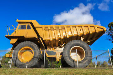 A massive 100-ton dump truck, used in mining and heavy duty construction © Michael