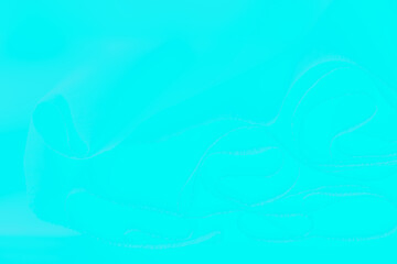 Pale delicate soft aquamarine turquoise gradient abstract background