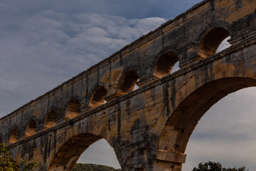 Fototapeta premium Pont du Gard, the ancient roman bridge in Provence, France.