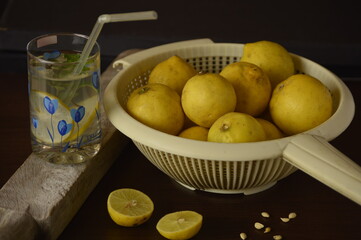 lemons in a basket