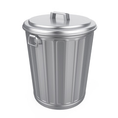 Garbage Trash Bin Isolated