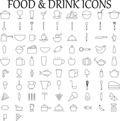 set of hand-drawn icons