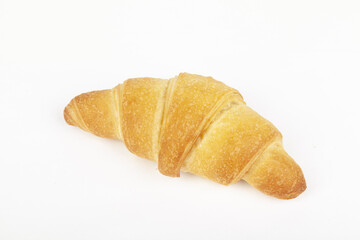 croissant puff pastry on white background
