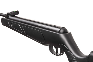 Air rifle isolate on a white back. Small-caliber weapons for sport shooting and hunting.