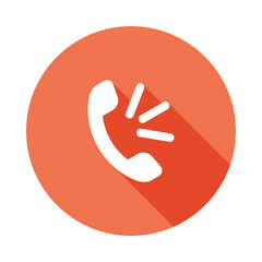 Phone icon vector. Call icon for web and mobile app. Handset vec