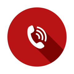 Phone icon vector. Call icon for web and mobile app. Handset vec