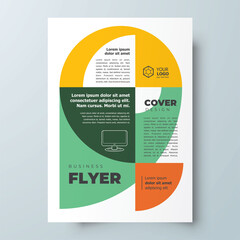 Circles Flyer cover brochure design template