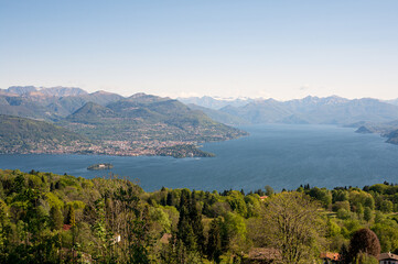 Isola Madre and the lake Maggiore, Italy.