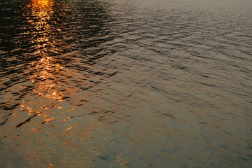 Colorado Mountain lake at sunset