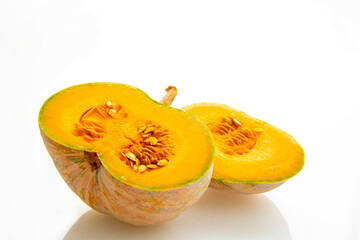 Fresh pumpkin in white background