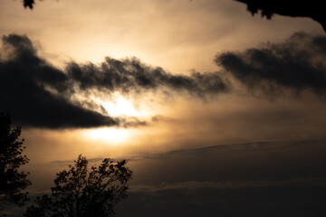 Fototapeta premium sunset in the mountains