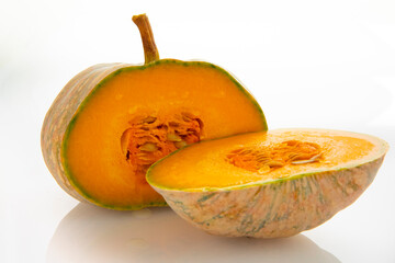 Fresh pumpkin in white background