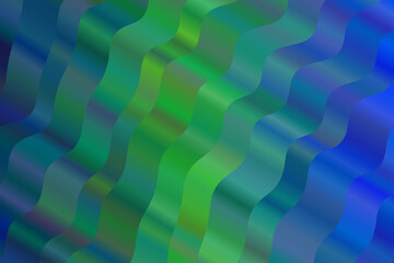 Pretty Green and dark blue waves abstract vector background.