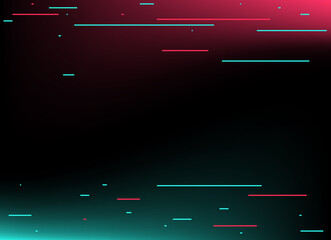 Abstract glitch TikTok background. Vector illustration. Abstract background. Light. Futuristic blue red gradient vector black background contrast color border digital dynamic elegant. TikTok, tik tok
