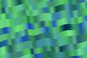 Colorful Green and light blue waves abstract vector background.