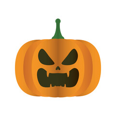halloween pumpkin face degradient style icon