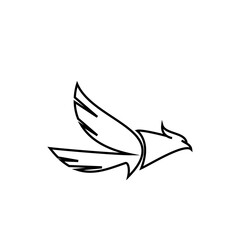 Fototapeta na wymiar Eagle Icon Illustration Vector art eagle logo design.