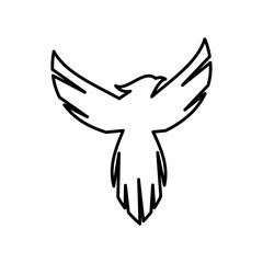 Fototapeta premium Eagle Icon Illustration Vector art eagle logo design.