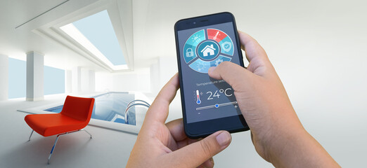 Home automation app interior pool