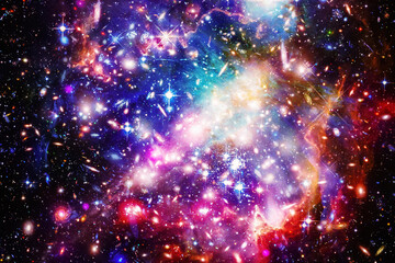 Obraz premium Gorgeous galaxy and stars. The elements of this image furnished by NASA.