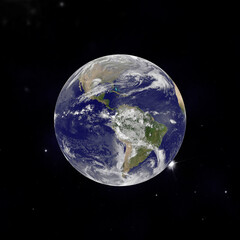 Earth from space with a dramatic view. The elements of this image furnished by NASA.