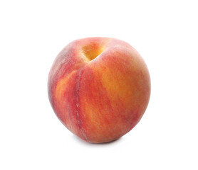Fototapeta na wymiar Delicious ripe juicy peach isolated on white