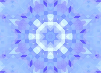 Abstract color background with concentric mosaic pattern