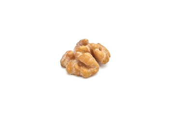 Dry walnut isolated on white background