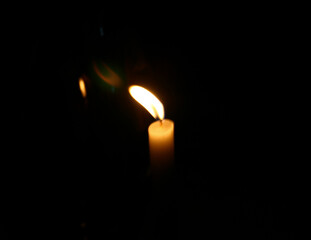 candle light black small dark