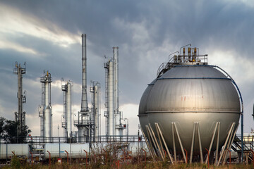 refinery petrochemical plant in industry zone
