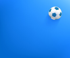 Fototapeta na wymiar Vector wallpaper with soccer ball. Background with copy space
