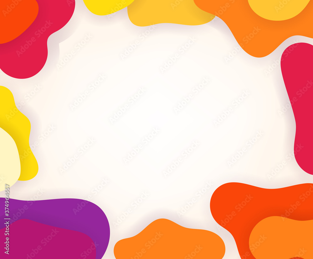 Aufkleber abstract color frame. vector template for design