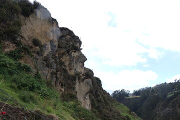 View of the mountain of ingapica Ecuador