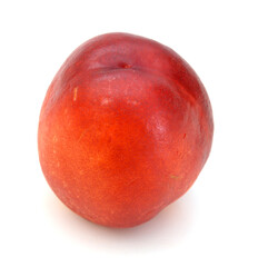Nectarine fruit isolated on white background cutout