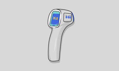 thermo gun medical device vector icon design for covid-19