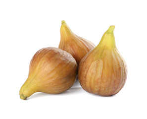 Obraz premium Whole tasty ripe figs isolated on white